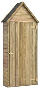 Magazie unelte de grădină cu ușă 77x28x178 cm lemn pin tratat