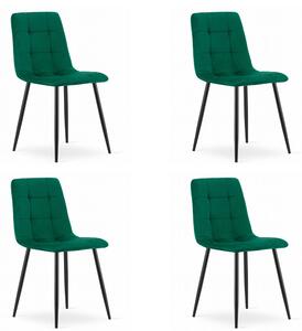 Set Scaune 4 Bucatarie/Dining Jacob Verde Catifea