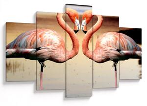 Tablou - doi flamemgo (150x105 cm)