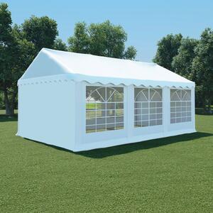 Pavilion de grădină, alb, 4 x 6 m, PVC
