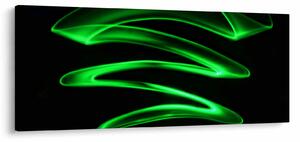 Tablou - valuri neon (120x50 cm)