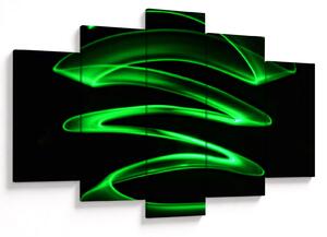 Tablou - valuri neon (150x105 cm)