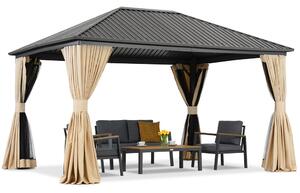 Foișor metalic Sardinia Premium 3x6 Garden Point bej