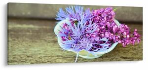Tablou - plantă violetă (120x50 cm)