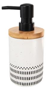 Kleine Wolke Alva dozator săpun 330 ml lemn-negru-alb 8095185854