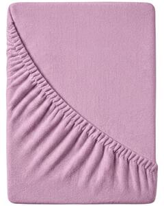 Cearsaf Frotir cu elastic EXCLUSIVE 200 x 220 cm roz