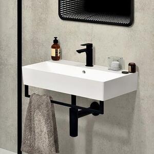 Isvea Sistema lavoar 70x42 cm dreptunghiular clasică-de blat alb luciu 10SF50070