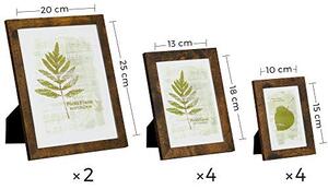 Set 10 rame foto, Songmics, Antic, 28.4x23.3x1.2 cm