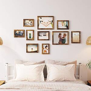 Set 10 rame foto, Songmics, Antic, 28.4x23.3x1.2 cm