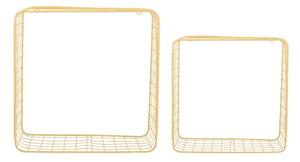 Rafturi galben-deschis 2 buc. din oțel 35 cm Reja – PT LIVING