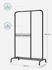 Cuier, Songmics, Negru, 105×50×195 cm