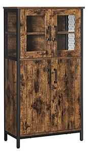 Consola depozitare, Vasagle, Maro Rustic, LSC260B01, 30 x 60 x 108 cm