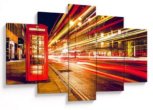 Tablou cu căsuța telefonică roșie din Londra (150x105 cm)