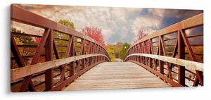 Tablou - pod din lemn (120x50 cm)