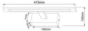 Aplică LED pentru oglindă Zuma Line W89443-12W-CH ALTER LED/12W/230V IP44 crom