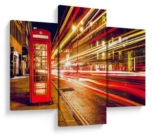 Tablou cu căsuța telefonică roșie din Londra (90x60 cm)