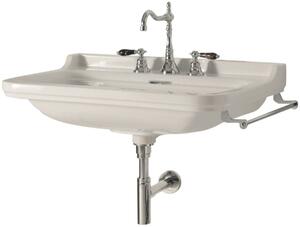 Kerasan Waldorf lavoar 60x55 cm dreptunghiular clasică alb luciu 4140K3