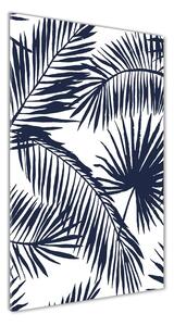 Tablou pe pe sticlă frunze de palmier