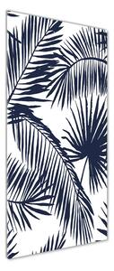 Tablou pe pe sticlă frunze de palmier