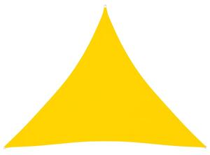 Pânză parasolar, galben, 3x3x3 m, țesătură oxford, triunghiular