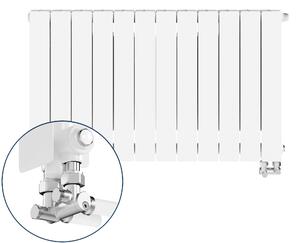 KFA Armatura ADR calorifer de cameră 57x96.6 cm podłączenie inferior alb 763-123-44