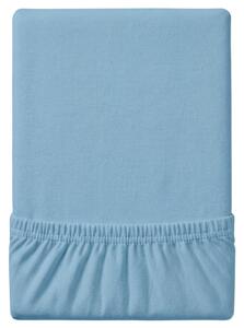 Cearsaf Jersey EXCLUSIVE cu elastic 90x200 cm albastru deschis