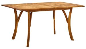 Set mobilier de masă pentru grădină, 7 piese, lemn masiv acacia