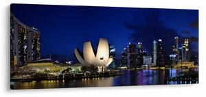 Tablou Singapore nocturn (120x50 cm)