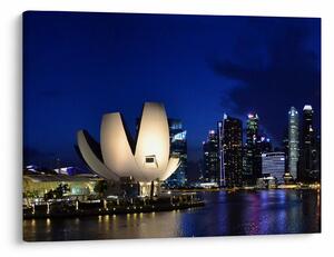 Tablou Singapore nocturn (70x50 cm)