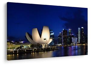 Tablou Singapore nocturn (90x60 cm)