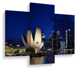 Tablou Singapore nocturn (90x60 cm)