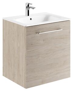 Geberit Selnova Square lavoar cu dulap 60 cm nucă 501.255.00.1