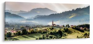 Tablou - sătuț în ceață (120x50 cm)