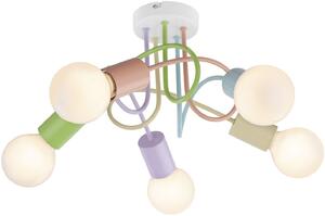 Rabalux Linett lampă de tavan 5x40 W multicolor 6340
