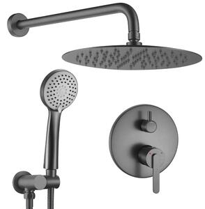Rea Ontario set de duș ascuns cu duș de ploaie grafit REA-P5504