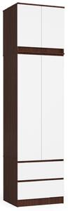 Dulap de haine Dijera NADS60S (wenge + alb). Promo -16%. 1152062