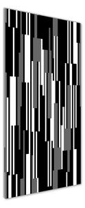 Tablou din Sticlă linii negre și albe