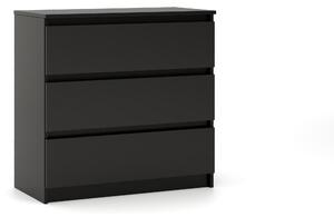 Comodă Linea 80 3S (negru). Promo -16%. 1158017