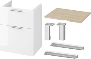 Set dulap Cersanit City S584-017-DSM, blat Cersanit Moduo S590-022, S599-0162, S584-034