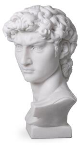 Sculptura Cap David marmura alba, Dims: L. 25.5 W. 41.5 H. 66 (CM)