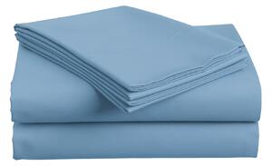 Cearsaf din bumbac LUX albastru deschis 140x240 cm