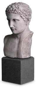 Bust roman imperial cu aspect antic din piatra, Dims: W. 19 D. 15 H. 49 (CM)