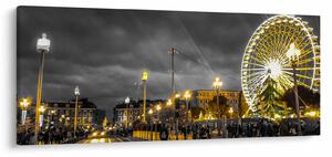 Tablou carusel în amurg (120x50 cm)