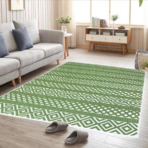Covor tesut din Bumbac, verde, diverse marimi, CBB624