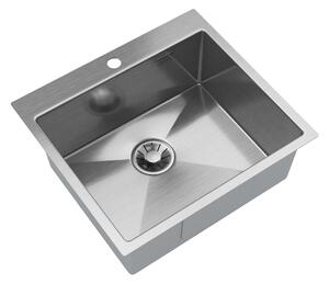 Gamma Chiuvetă Gamma, din oțel inoxidabil cu 1 compartiment 550x500x210 mm, oțel, GMA-S5550-CH