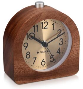 Ceas cu alarma analogic din lemn Snooze Retro, 46228.18