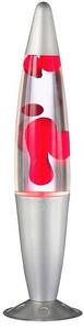 Lampa decorativa Lava Lamp mare cu ceara rosie