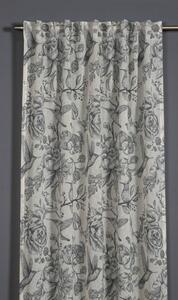 Draperie gri 135x245 cm Birds and Roses – Sehlbach