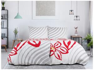 Lenjerie de pat din bumbac FLOERIC gri deschis Dimensiune lenjerie de pat: 70 x 90 cm | 140 x 200 cm