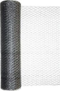 Plasă gard zincată hexagonală Kaiserthal 0,7 mm 0,5x10 m argintiu